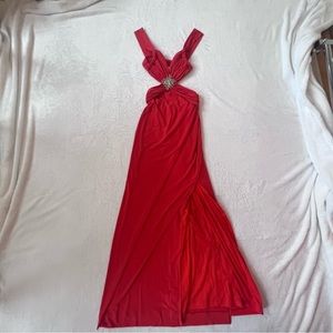 Orange Starburst Cutout Gown🍊